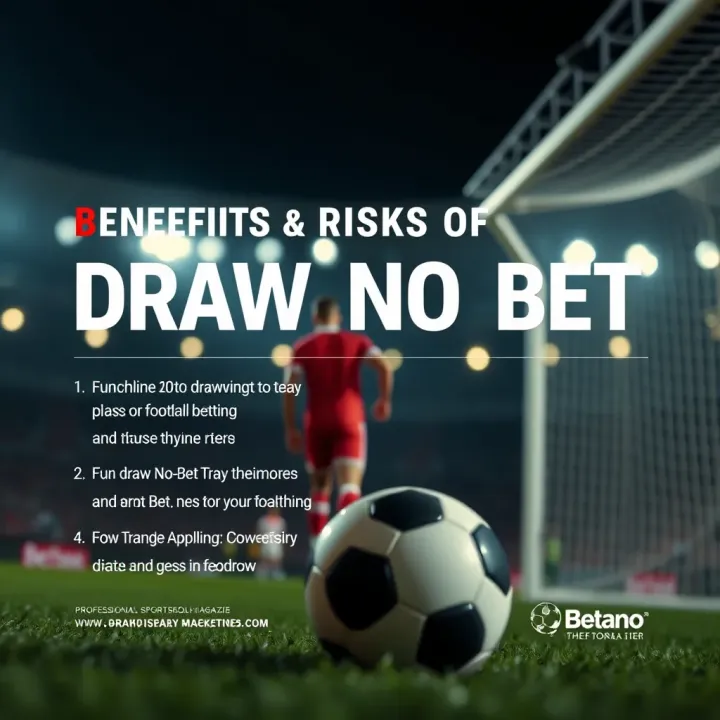 Graphic showing benefits and risks of Draw No Bet betting in Nigerian football markets