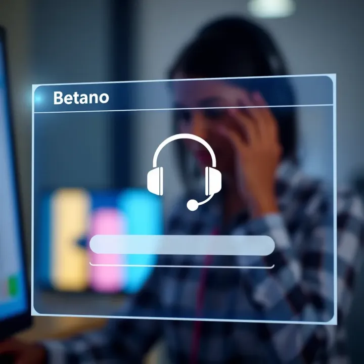 Customer support communication window with chat bubbles and headset icon