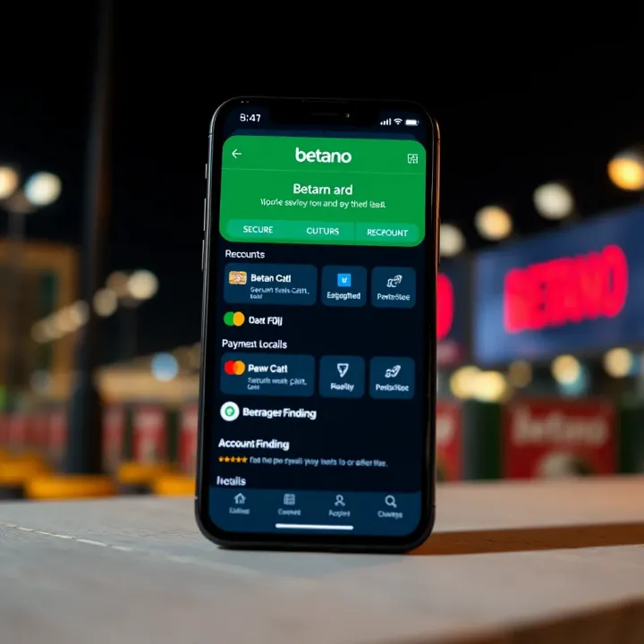 Interface displaying secure account funding options with Nigerian local payment methods in Betano app