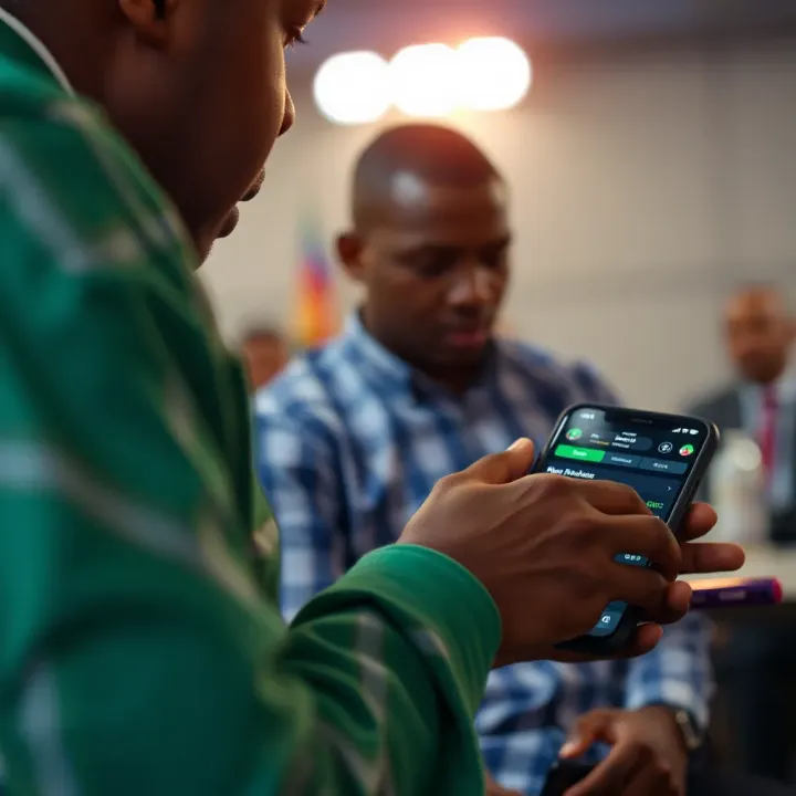 User downloading Betano betting application on a mobile device in Nigeria