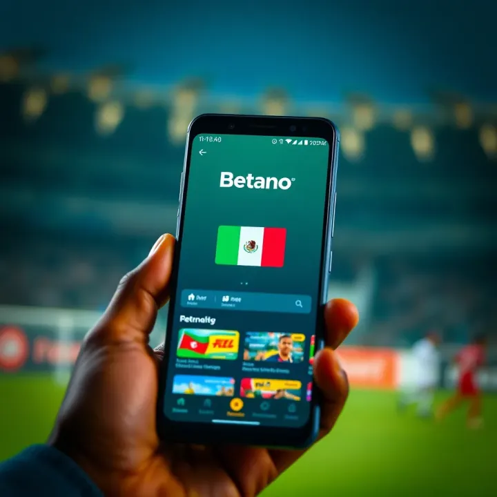 Android smartphone displaying the Betano app homepage with Nigerian flag icon visible