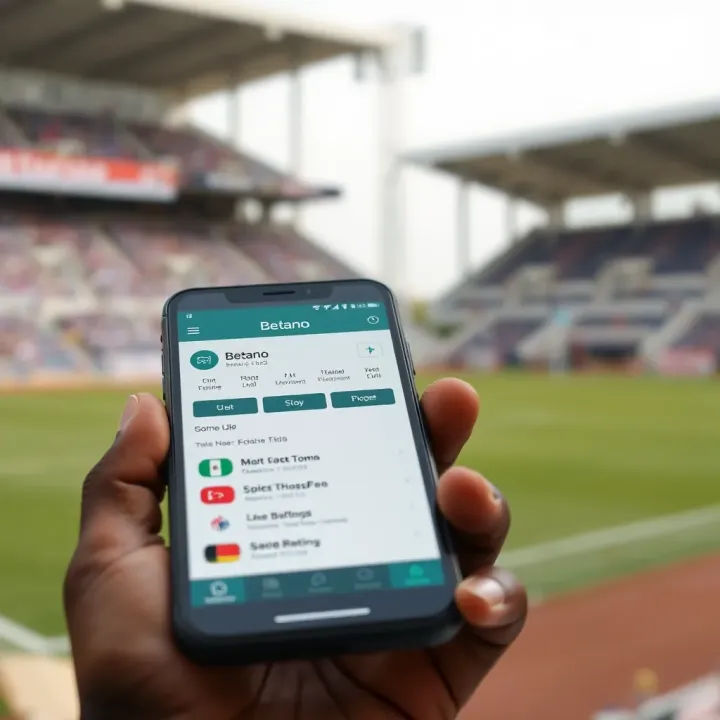 iPhone showing Betano app interface with sports betting options