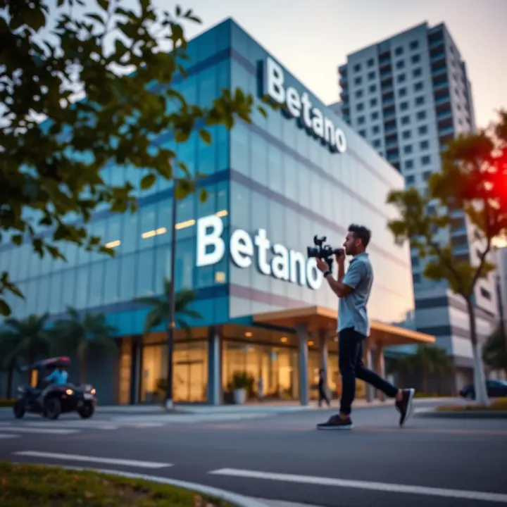 Modern office building symbolizing corporate leadership and innovation at Betano