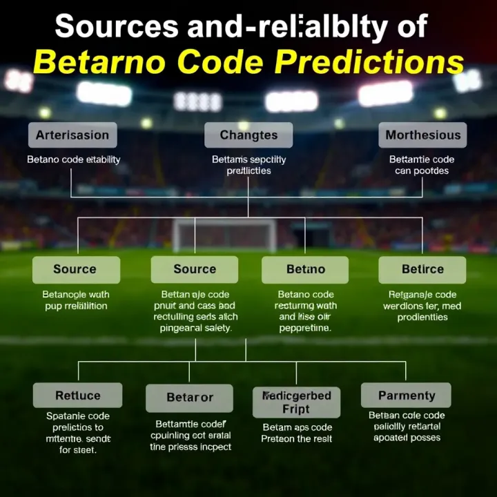 Diagram showing different sources of Betano code predictions and their reliability