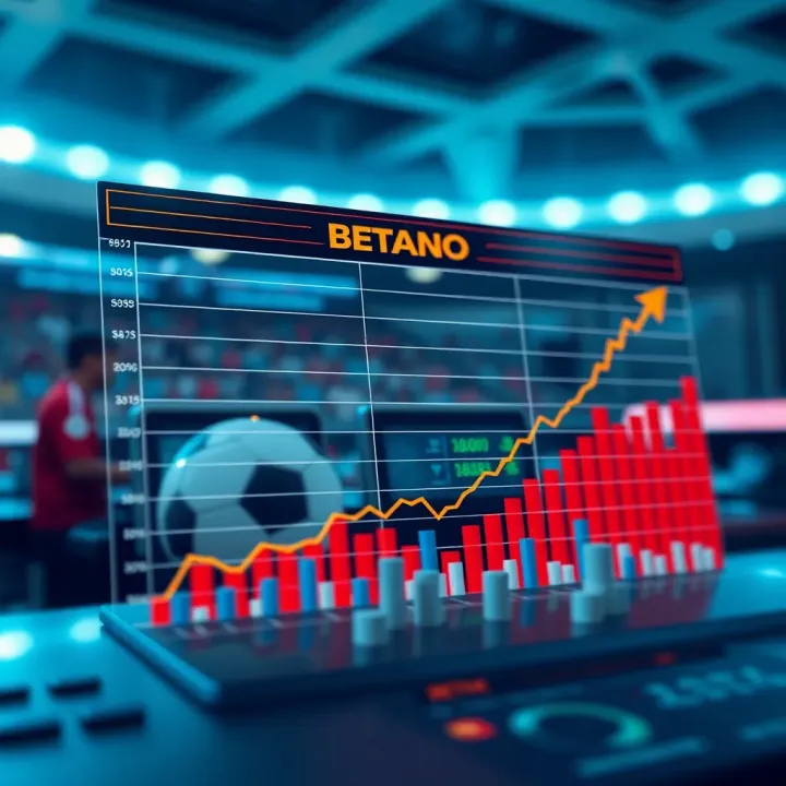Graph depicting daily revenue trends of Betano online betting platform