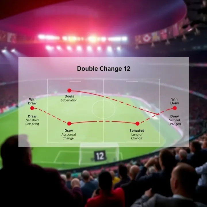 Diagram illustrating double chance betting outcomes covering win or draw scenarios