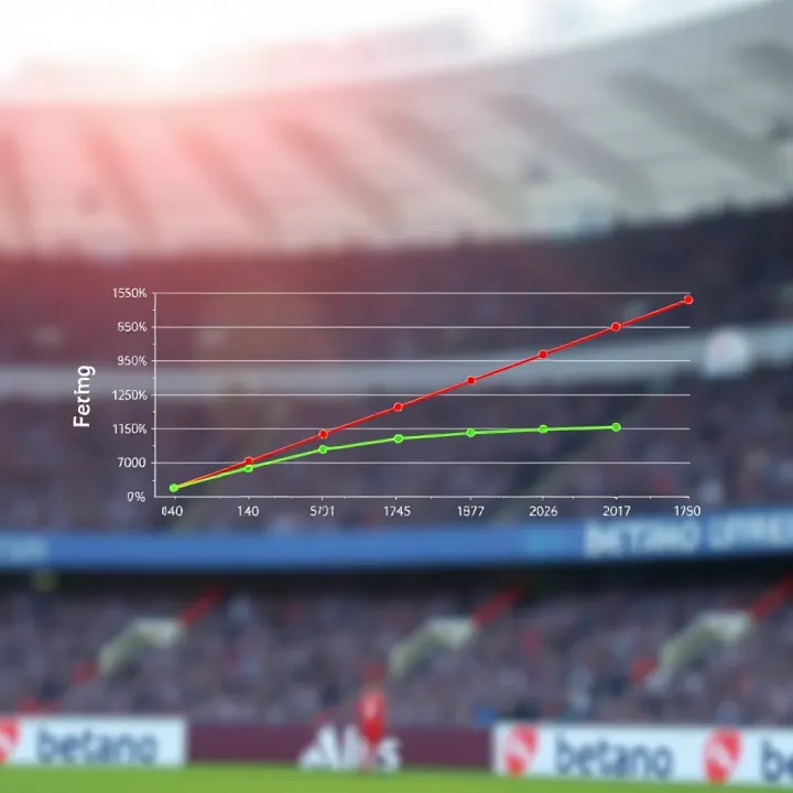 Graph showing accuracy comparison of Betano EPL forecasts with other prediction sources