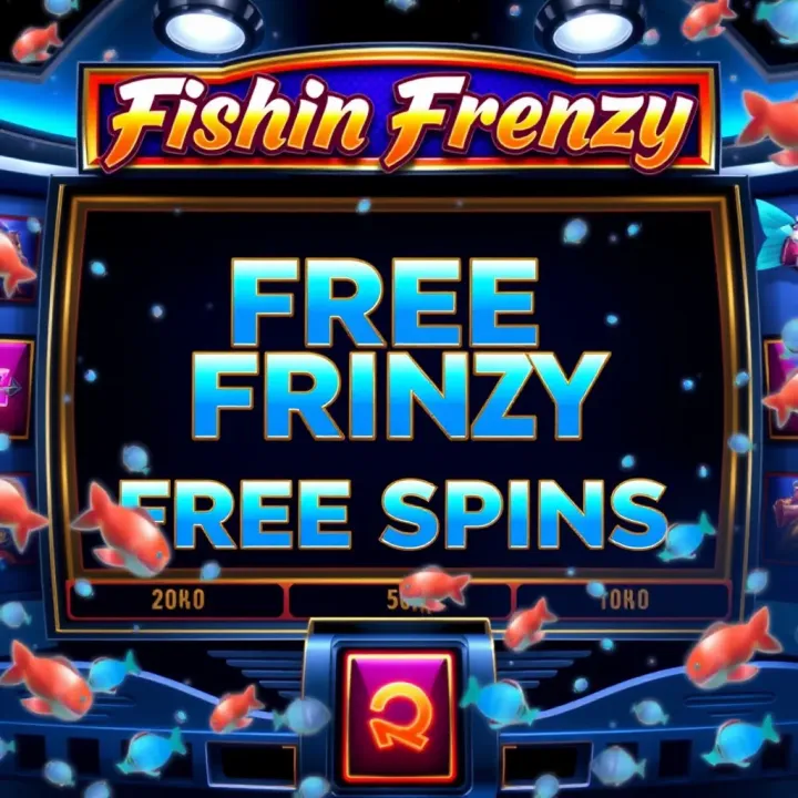 Betano Fishin Frenzy slot game screen showing free spins feature activated