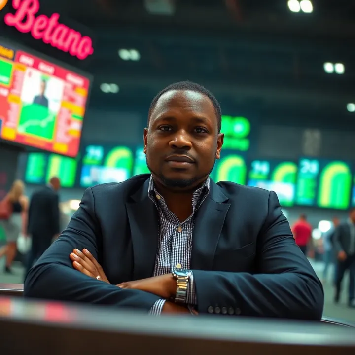 Dynamic visual representation of Betano's growth in Nigerian and global betting markets