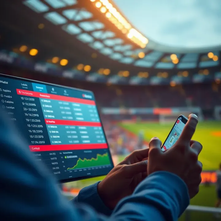 User engaging with Betano's live betting feature displaying dynamic odds and match updates
