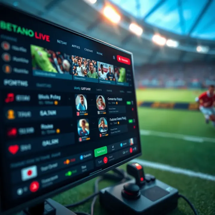 Dynamic live sports betting interface displaying various sports events