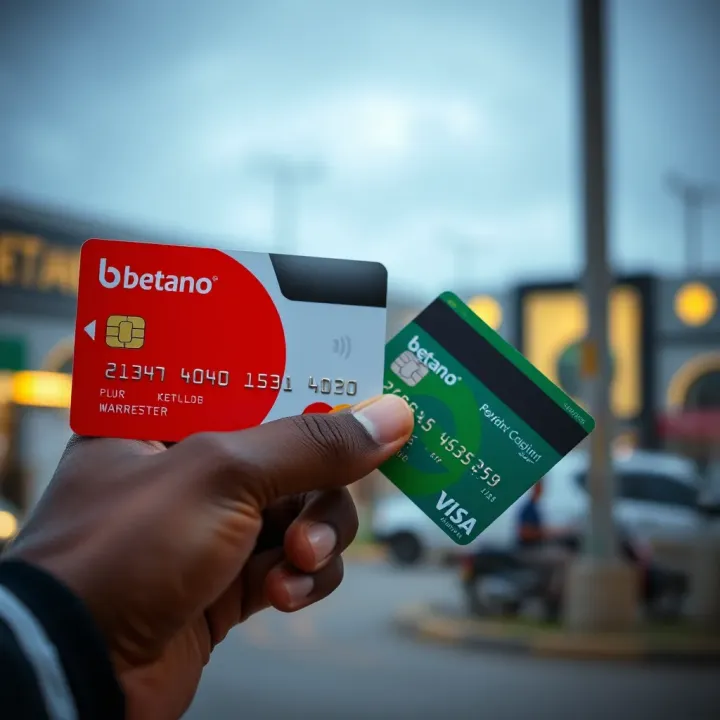 Illustration of secure payment methods including cards and digital wallets for Nigerian users on Betano platform