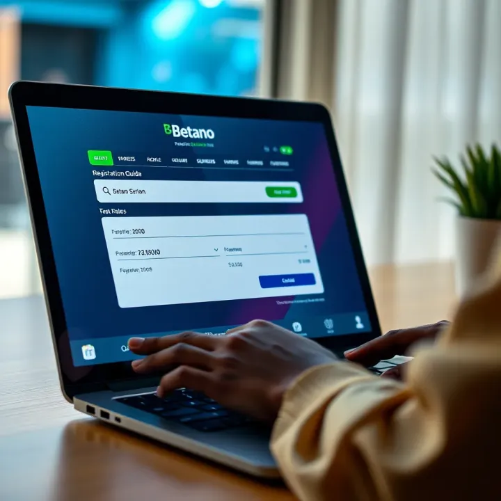 User filling out online form on a laptop with Nigerian currency symbols visible on screen