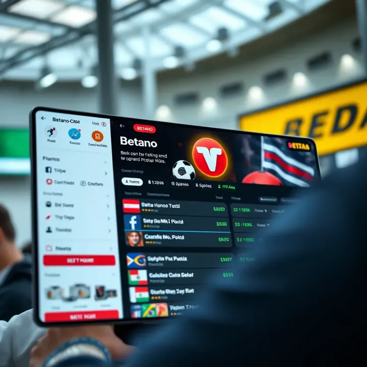 User interface showing diverse betting options on a digital platform