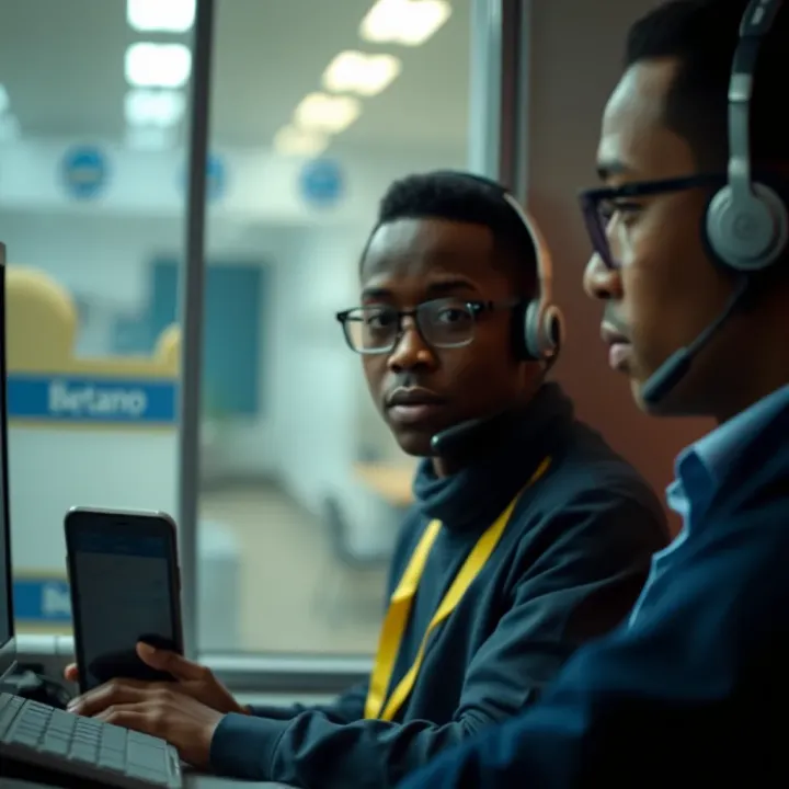 Illustration of secure online transactions and customer service on Betano platform