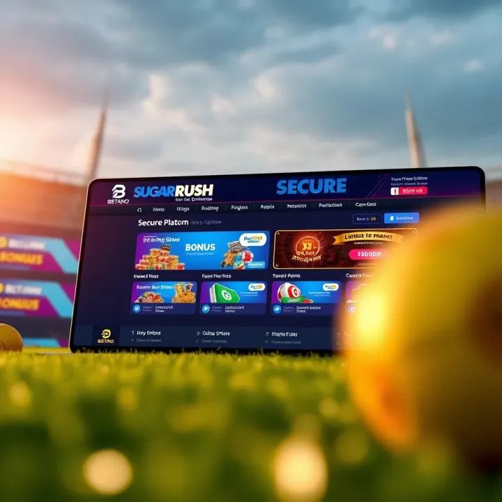 Secure online gaming interface showing bonus offers and payment options on Betano platform