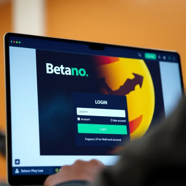 User entering login credentials on Betano Uganda website for account access