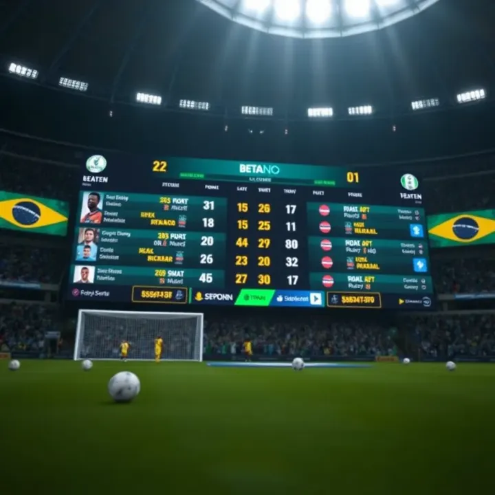 Real-time sports scoreboard displaying live football match updates for Nigerian fans
