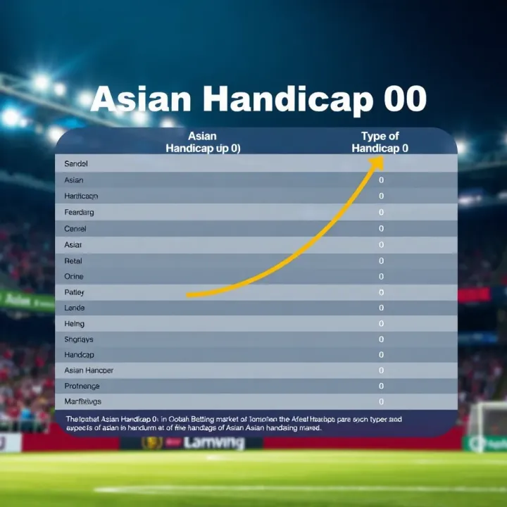 Chart comparing different types of handicap betting markets highlighting the unique aspects of Asian Handicap 0