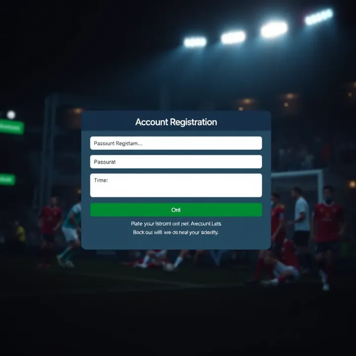 User interface displaying account registration form on Ilot Bet platform