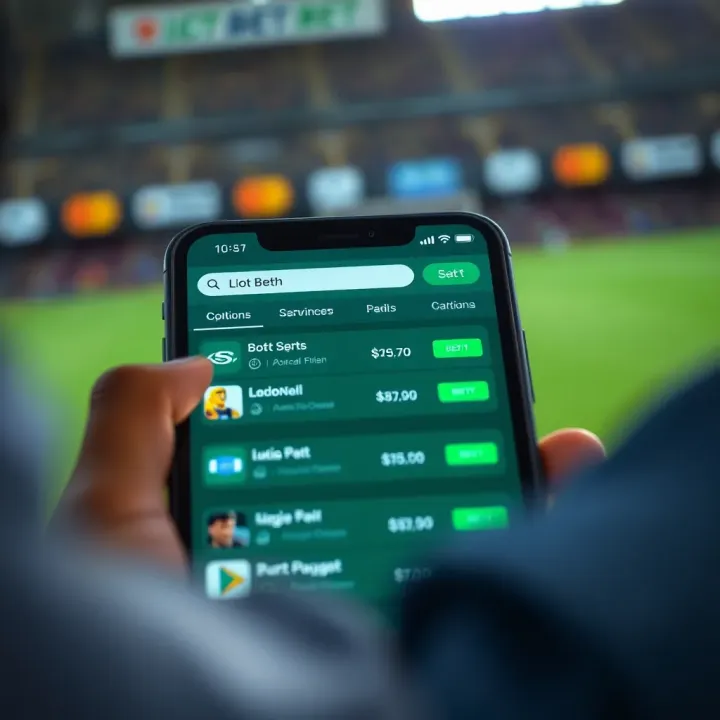 User interface showing sports betting options on Ilot Bet App