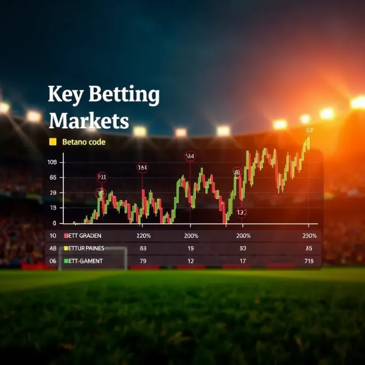Chart illustrating key betting markets influenced by Betano code insights