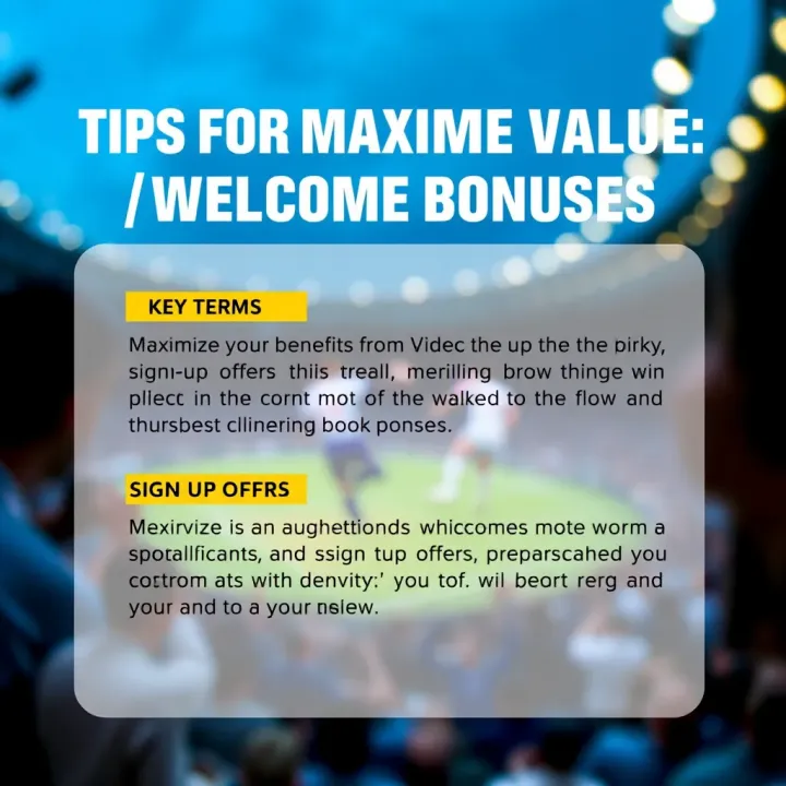 Illustration of maximizing benefits from sign-up offers with key terms highlighted