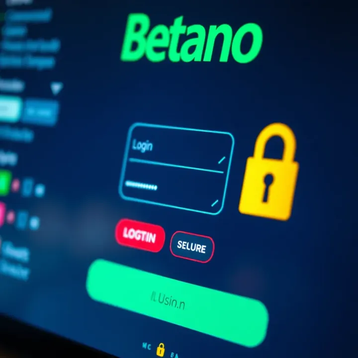 Secure login interface with password and security icons