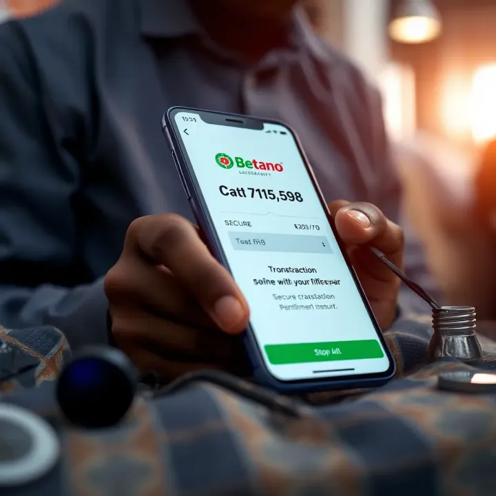Secure online transaction confirmation for Betano withdrawals on mobile device