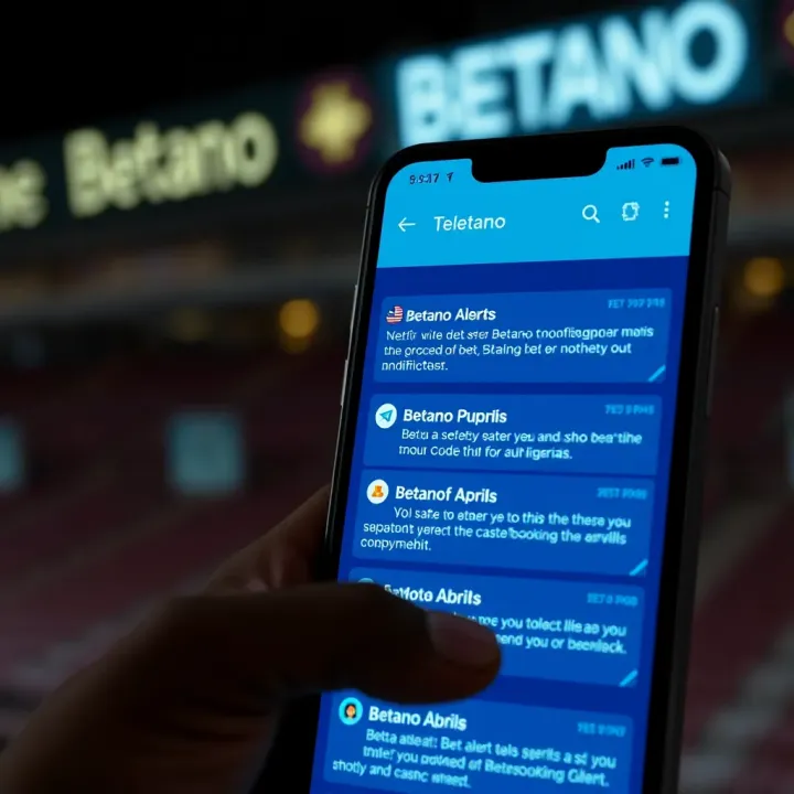 Telegram app displaying Betano bet alerts and booking code notifications for Nigerian bettors
